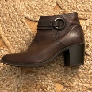 Frye Chocolate Brown Booties size 8.5